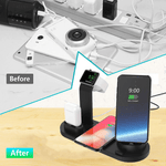 4 in 1 Wireless Fast Charging Station Dock